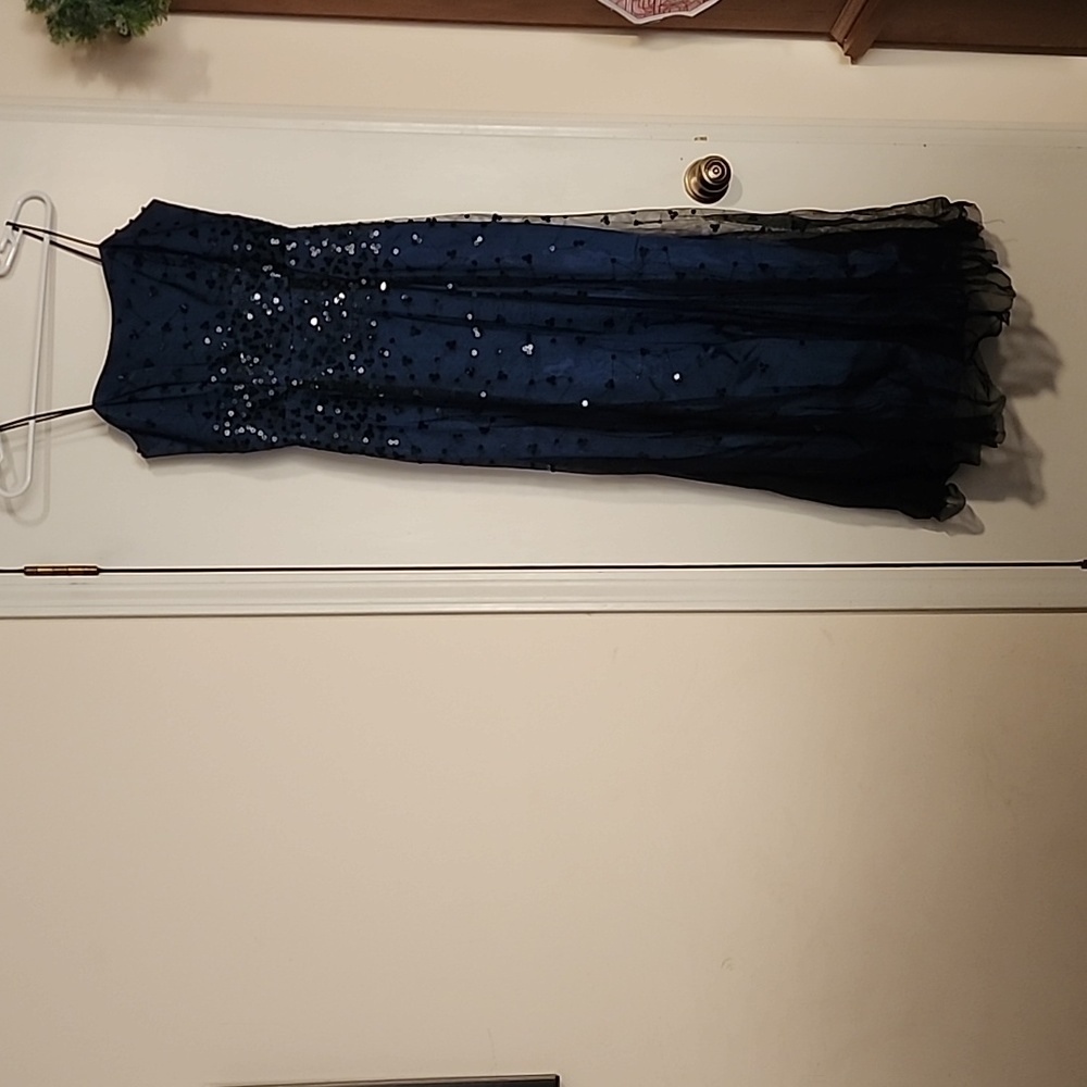 Sheer Sequin Formal Dress